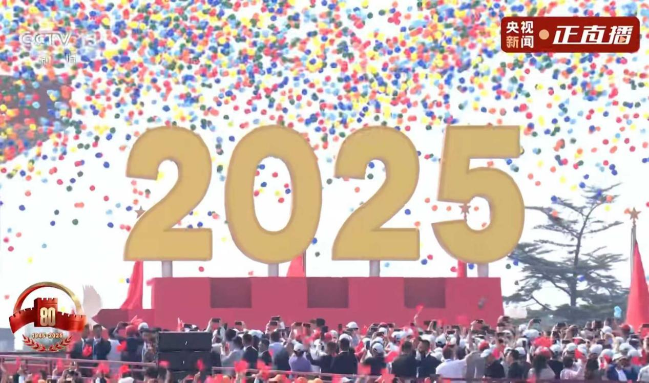 3. september 2025, Hiina sõjaväe paraad, lateksi õhupalli vabastamine