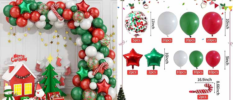 Christmas balloon arch sets