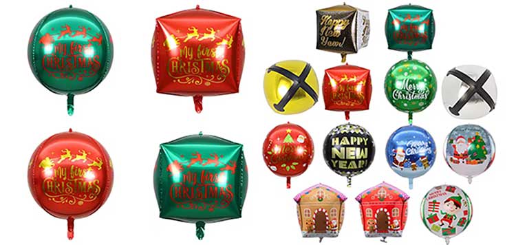 Newshine 4D Christmas foil balloons