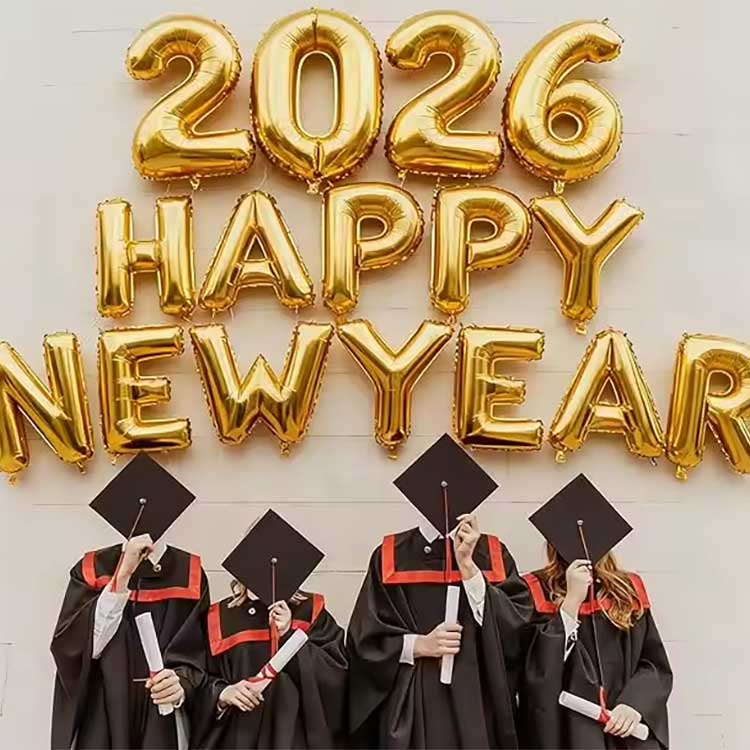 Uusaasta fooliumi õhupallide komplekt