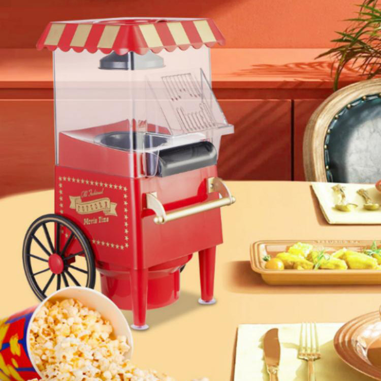 Retro Pushcart popkornivalmistaja